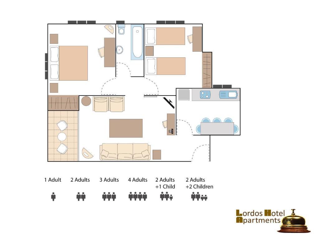 Lordos Hotel Apartments Никозия Стая снимка